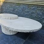 Maitland Smith Designer Salontafel Van Mactan Stone En Travertin thumbnail 7