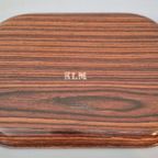 Vier Palissander Houten Klm Trays thumbnail 2