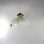 Vintage Glazen Lampenkap Geslepen Glas thumbnail 3