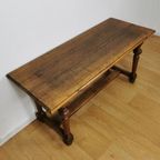 Landelijk, Brocante, Eiken Salontafeltje, Sidetable. 040601 thumbnail 9