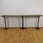 Industriële Sidetable, Muurtafel, Wandconsole Metalen Poten thumbnail 4