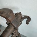 Antieke Bankschroef Met Lange Staart. thumbnail 8