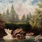 Schilderij "Ancient Landscape". thumbnail 2