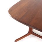 Ovalen 2x Verlengbare Eettafel Massief Teak Deens thumbnail 8