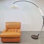 Vintage Fauteuil Leer Cognac '60 Mid Century Lounge Japandi thumbnail 4