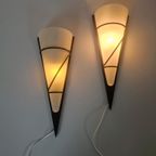 Een Paar Wandlampen Design Metaal Glas. thumbnail 2