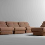 Italiaanse Mid-Century Modulaire "Nuvulone" Sofa Van Rino Maturi In Vaagroze Stof, 1970S thumbnail 4