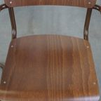 Set Van 2 Thonet Model S43 Eetkamer/bijzetstoelen, Met Armleuningen thumbnail 7