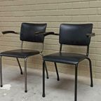 Set Van 2 Vintage Industriële Stoelen, Ahrend De Cirkel thumbnail 8