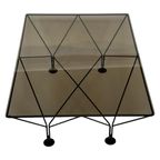 Vintage Salontafel Paolo Piva Stijl Met Rookglas 80's Design thumbnail 22