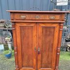 Antieke Vertico, Meidenkast Afm. 100x48cm En 137/171cm Hoog. thumbnail 2