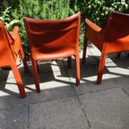 Mario Bellini Diner Chairs Cassina 1970’s Cab 412 & 413 thumbnail 16