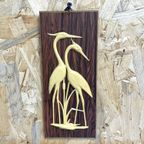 Vintage Vogelprentje Ooievaar Kraanvogel Seventies thumbnail 2