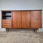 Ernst Dieter Hilker Vintage Jaren 60 Wandmeubel, Highboard thumbnail 2