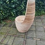 Bohemian Boho Rotan Bamboe Fauteuil Handgemaakt thumbnail 6