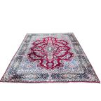 Xl Perzisch Kerman Vloerkleed Handgeknoopt 270X365Cm Vintage Tapijt - Rood Blauw Roze - Reliving thumbnail 2