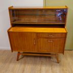 Vintage Highboard Vitrinekast Vitrine Kast Kastje Dressoir Wandkast thumbnail 21