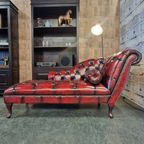 Chesterfield Daybed - Antiek Rood. Speciale Nagels thumbnail 5