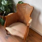 Vintage Franse Rotan Fauteuil, Jaren 60 thumbnail 4