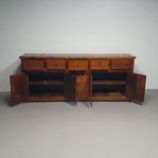 Spanisch Chestnut Wood Side Board Antiqu Bar Counter. Butcher Bar Counter thumbnail 7