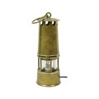 Oude Messing Mijnwerkerslamp Memorabilia Mijn 26cm thumbnail 4