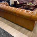 Chesterfield Bank 3,5 Zits Cognac Leer  Nieuw thumbnail 3