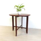 Retro Vintage Bijzettafel Tafel Jaren 60 Rond Plantentafel thumbnail 5