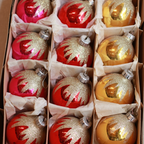 Oude Glitter Kerstversiering thumbnail 3