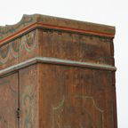 Antieke Beschilderde Bruidskast 1795 thumbnail 2