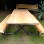 Prachtige Grote Boomstam Tuintafel 260 Cm thumbnail 18