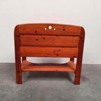 Brutalist Solid Pine Midcentury AWA Desk Vintage 70s thumbnail 10