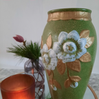 Vintage Landelijke Vaas Met Bloemmotief Uit Zweden thumbnail 4