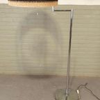 Vintage Slz Zürich Swiss Chroom En Riet Vloerlamp thumbnail 10