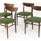 Set 4 Vintage Lübke Stoelen 'Waldbrunn' New Upholstery thumbnail 11