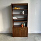 Vintage Rosewood Boekenkast Pallisander Wandkast thumbnail 2