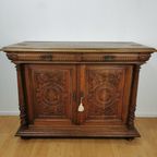 Antiek Vintage Landelijke Eiken Dressoir Wandkast Ladekast 2 thumbnail 4