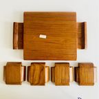 Mid-Century Teak Houten Tapas Set Deens Design thumbnail 5