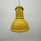Fontana Arte Yellow Industrial Hanging Lamp , 1970’S thumbnail 14