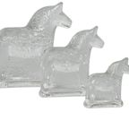 Lindshammar Glasworks Sweden - Dala Horse (3) - Kristal - Zweden - 70'S thumbnail 5