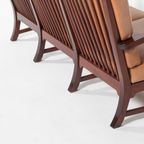 Mid-century Danish Modern 3-seats Sofa With Cognac Leather Cushions thumbnail 15
