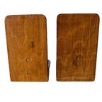Vintage Boekensteunen Artdeco Stijl Hout thumbnail 5