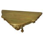 Vergulde Rococo Stijl Spiegel Met Console Acanthus Frankrijk thumbnail 2