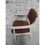 3 Vintage Stoelen Met Armleuningen En Ribfluwelen Bekleding thumbnail 11
