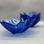 Set Schaaltjes Bloem Kobalt Kristal 5 Stuks thumbnail 6