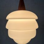 Vintage Hanglamp – Teak En Opaline thumbnail 2