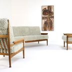 Fluffy Bank + 2 Fauteuil 'sliedrecht' Vintage thumbnail 2