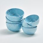 Eggbackhome Set 2x Feest Mini Mini Kom Keramiek Blauw thumbnail 4