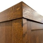 Vintage Industriële Houten Kast Met Schuifdeuren thumbnail 13