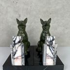2x Art Deco Boekensteunen – Duitse Herdershond thumbnail 3