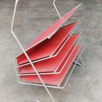 Vintage Magazine Rack Lectuurbak | Voss Germany '60 -'70 thumbnail 10